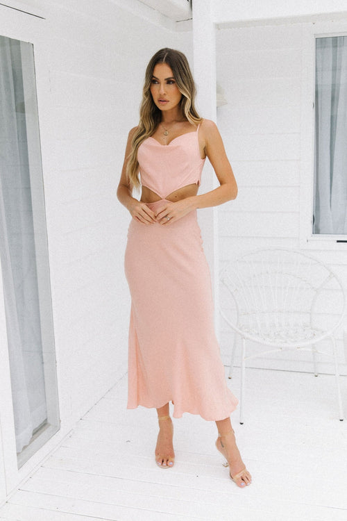 Gia Dress - Blush - Dresses | Style Struck