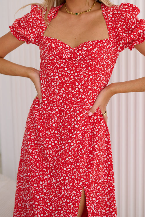 Naomi Dress - Red