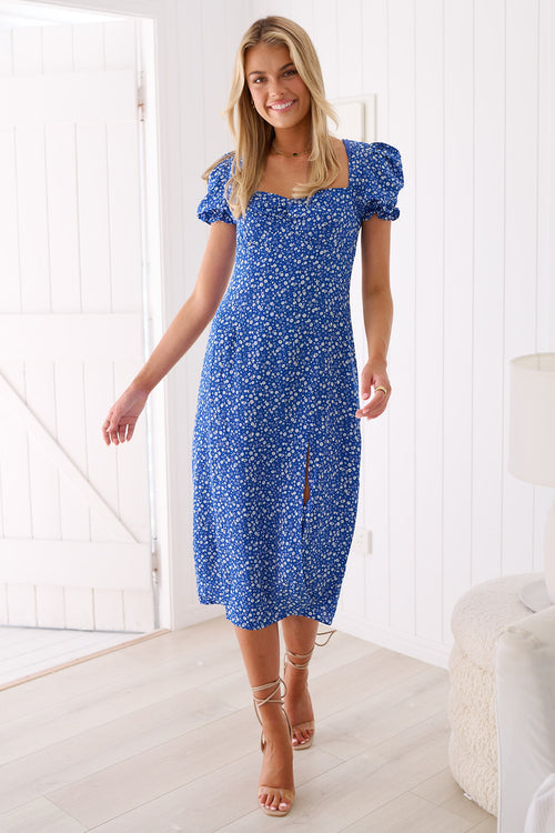 Naomi Dress - Blue