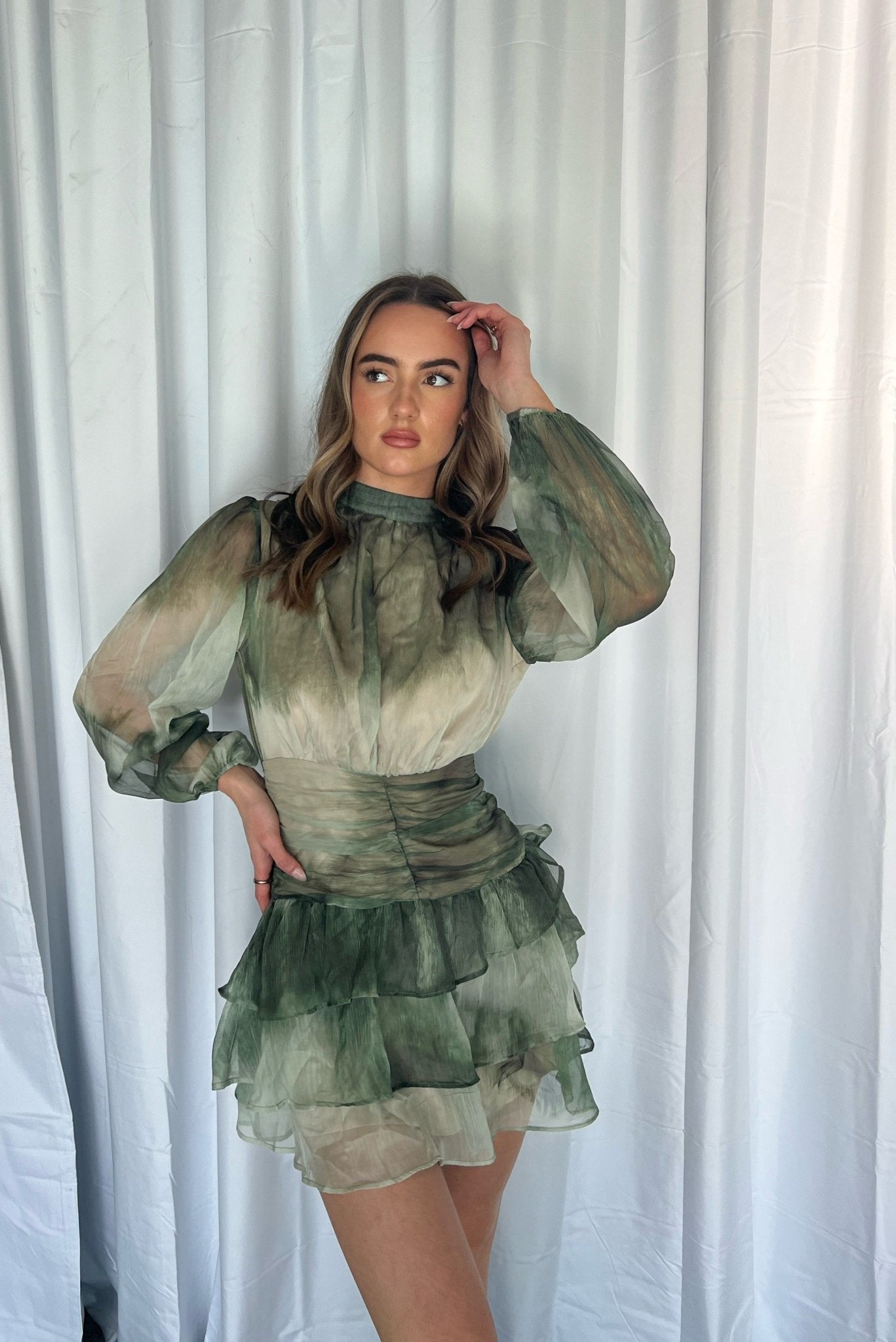 Maurie Mini Dress - Olive