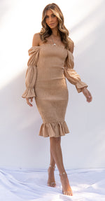 Myrah Dress - Beige