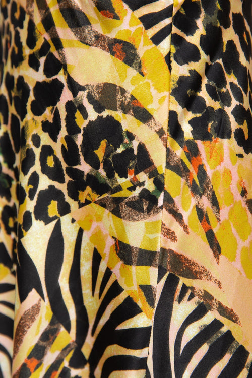 Zazu Dress - Animal/Yellow - Dresses | Style Struck