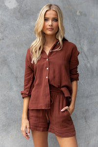 Esther Shorts - Chocolate