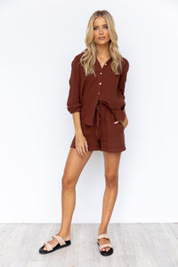 Esther Shorts - Chocolate