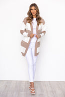 Carmen Cardigan - Beige/White