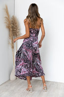 Zazu Dress - Animal/Purple