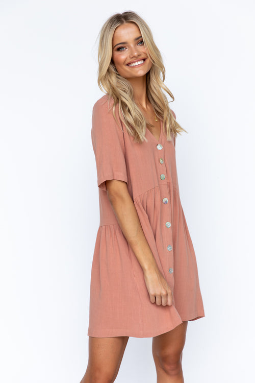 Nelly Dress - Clay