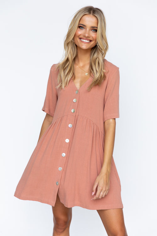 Nelly Dress - Clay
