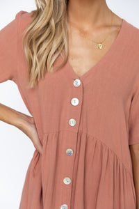 Nelly Dress - Clay