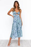 Zazu Dress - Aqua/Print