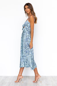 Zazu Dress - Aqua/Print