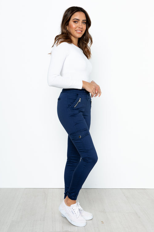 Remi Cargo Pants - Navy