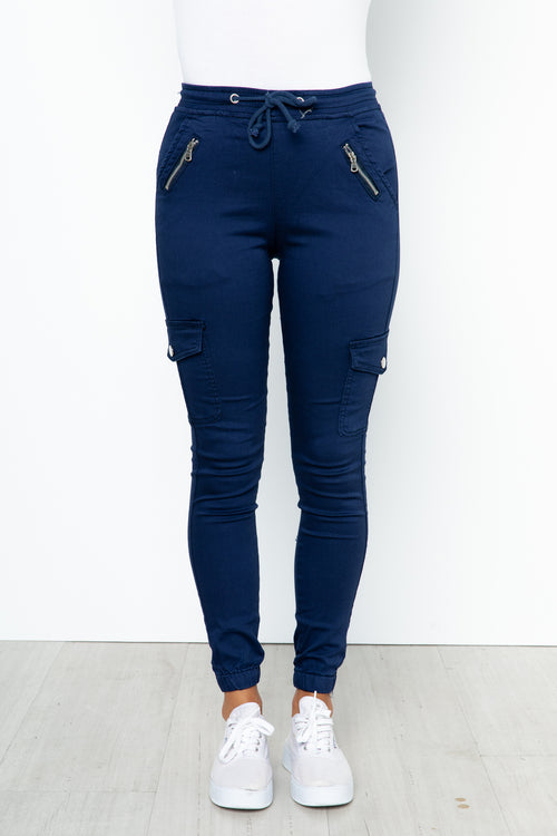 Remi Cargo Pants - Navy