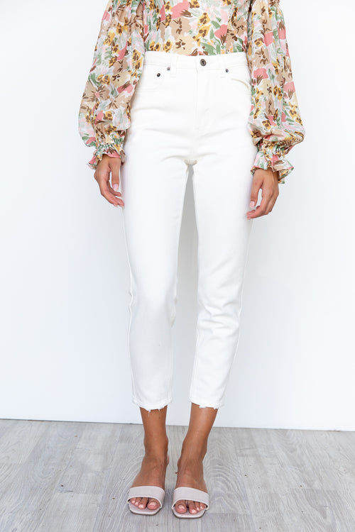 Tahnee Boyfriend Jeans - White