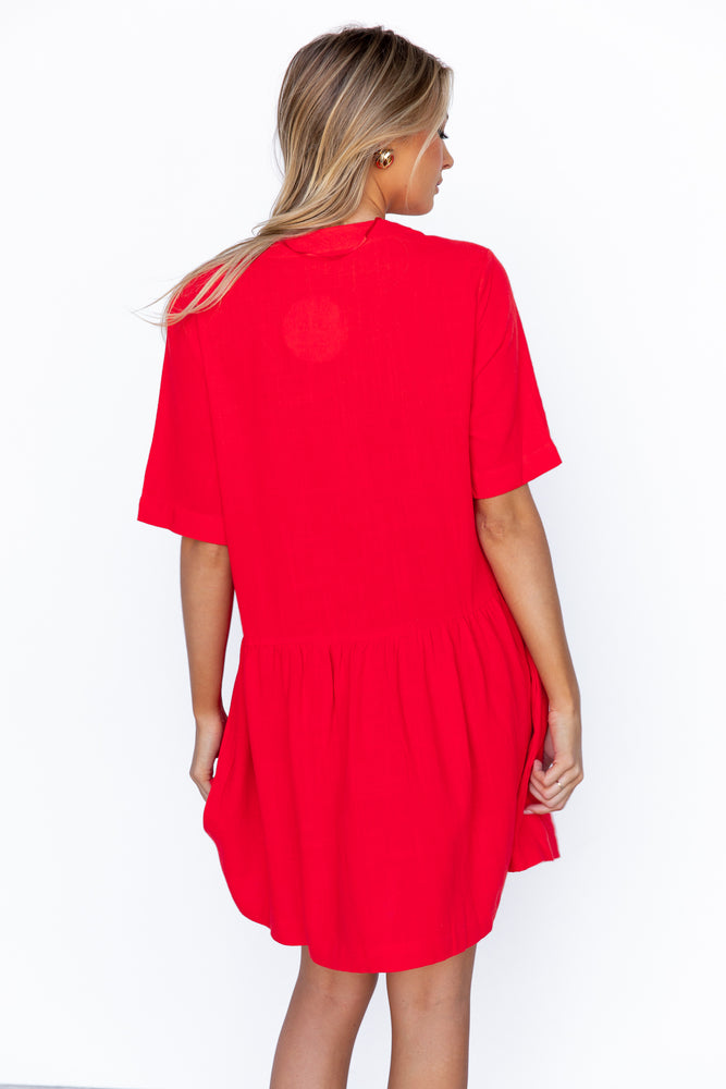 Nelly Dress - Red