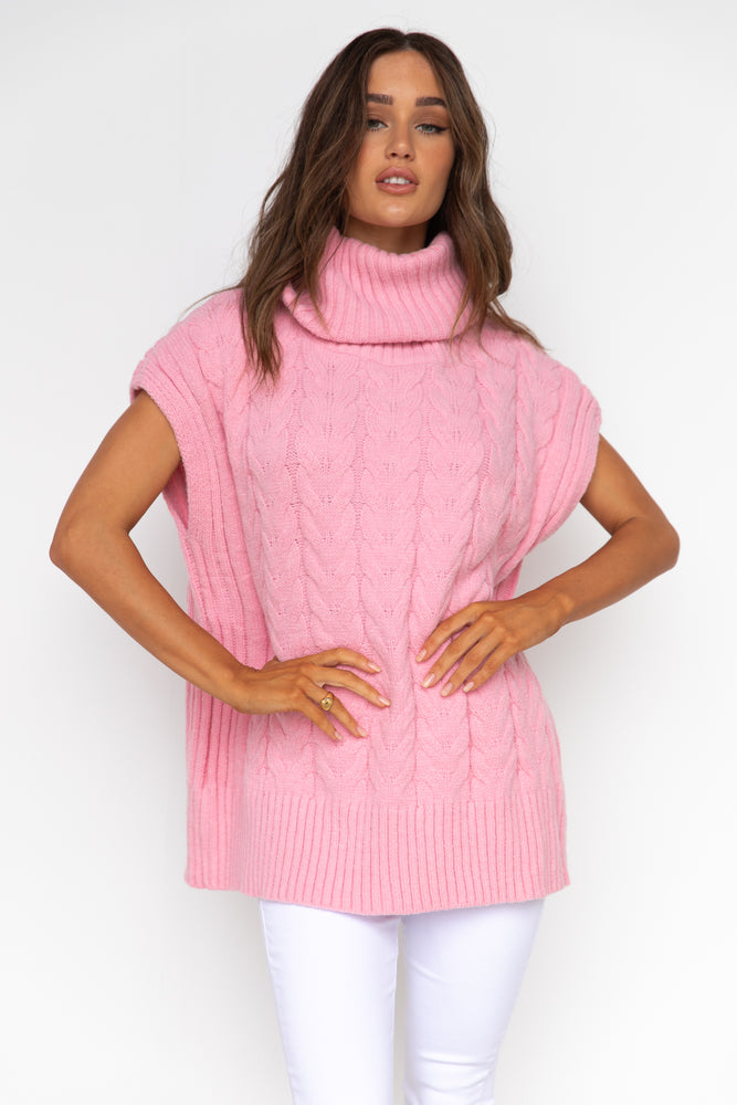 Colorado Knit Top - Pink