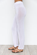Gemini Knit Pants - White