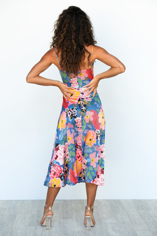 Zazu Dress - Floral/Blue - Dresses | Style Struck