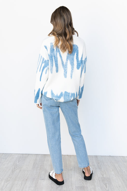 Saylor Knit Top - Blue