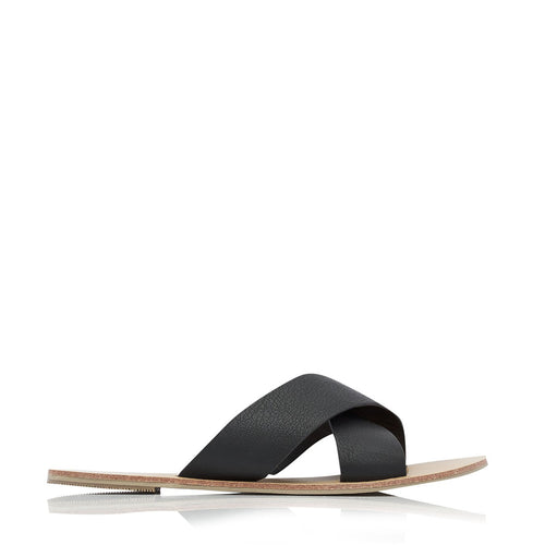 Majorca Slides - Black - STYLE STRUCK