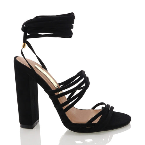 Laredo Heels - Black Suede - STYLE STRUCK