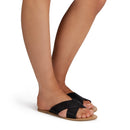 Majorca Slides - Black - STYLE STRUCK