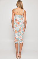 Shayla Dress - Peach/Floral