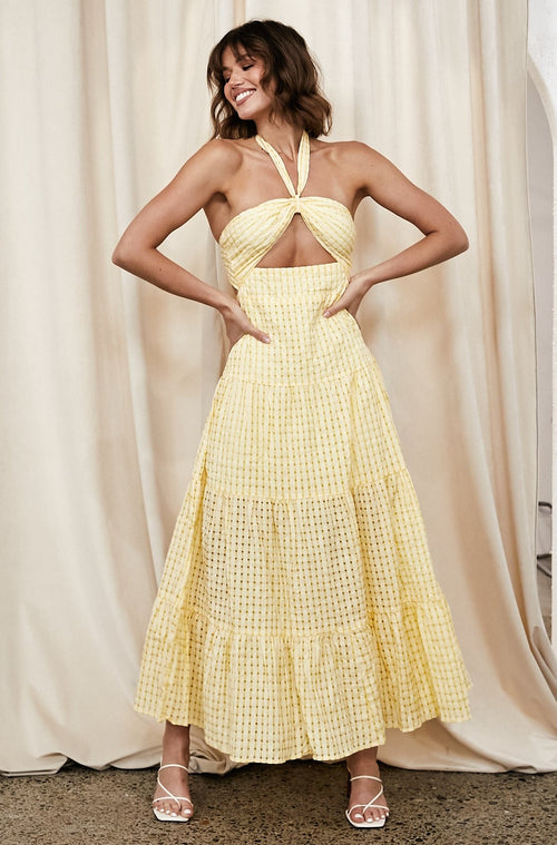 Halo Maxi Dress - Yellow