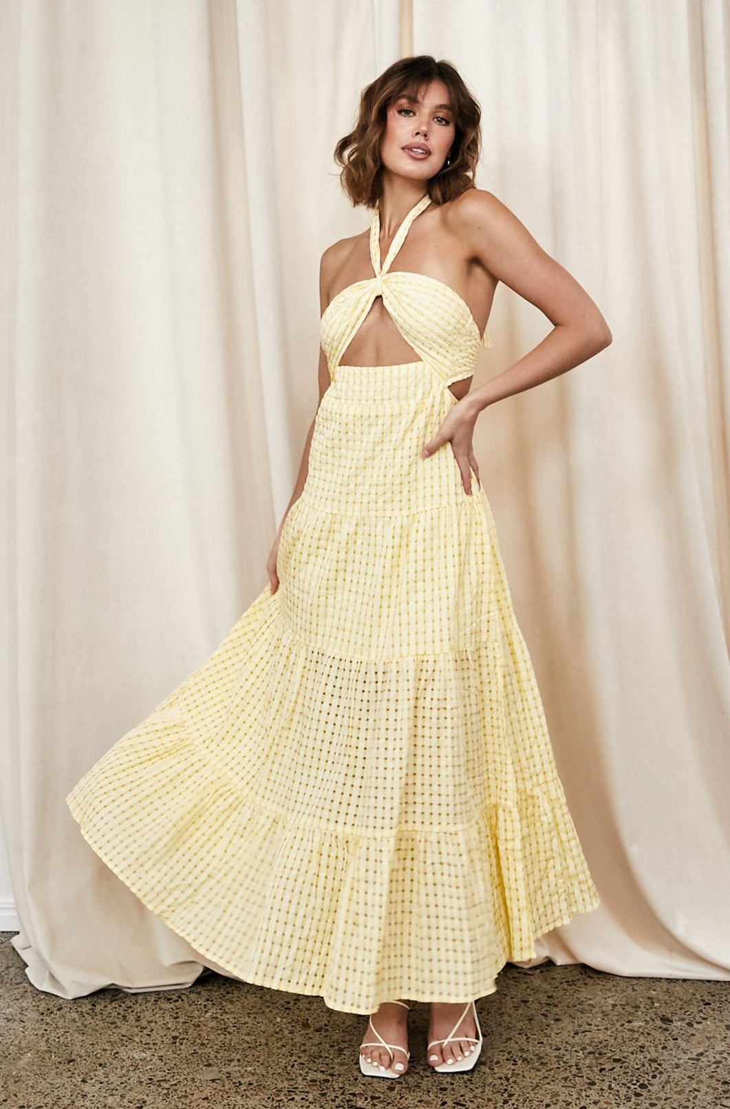Halo Maxi Dress - Yellow