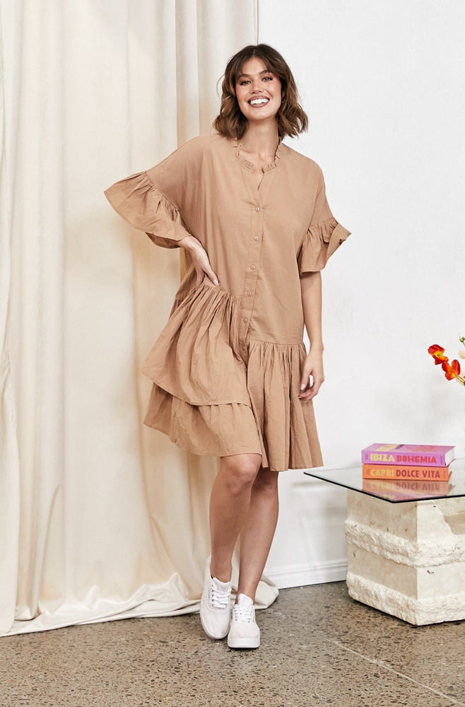 Connor Ress Connor Dress - Tan