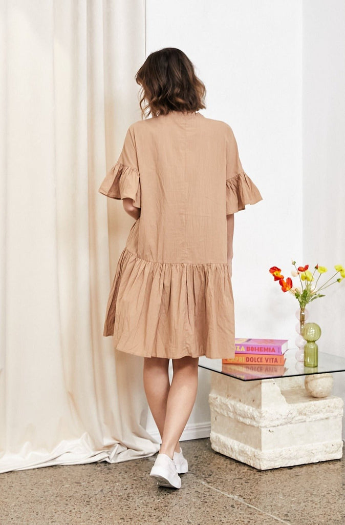 Connor Ress Connor Dress - Tan