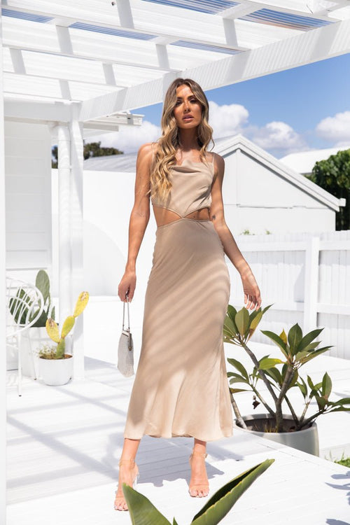 Gia Dress - Bronze - Dresses | Style Struck