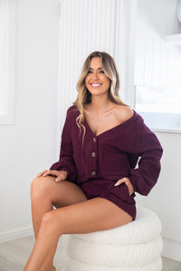 Holland Knit Set - Wine