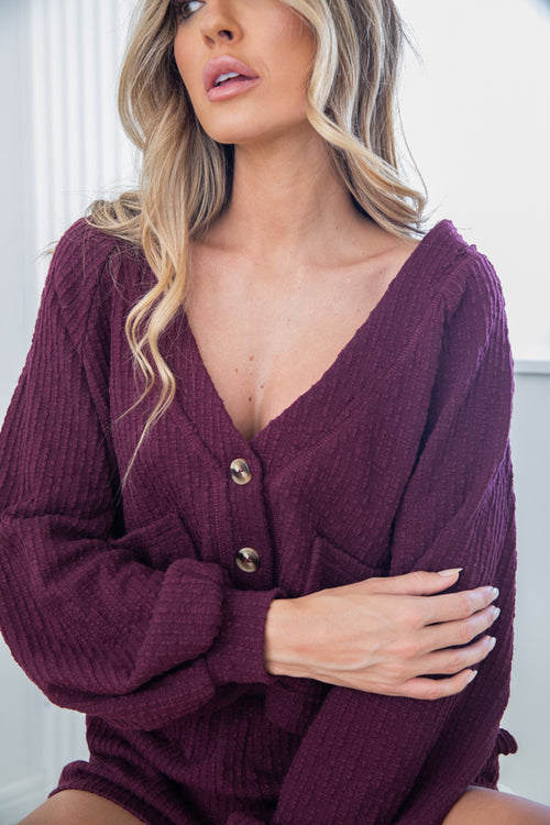 Holland Knit Set - Wine