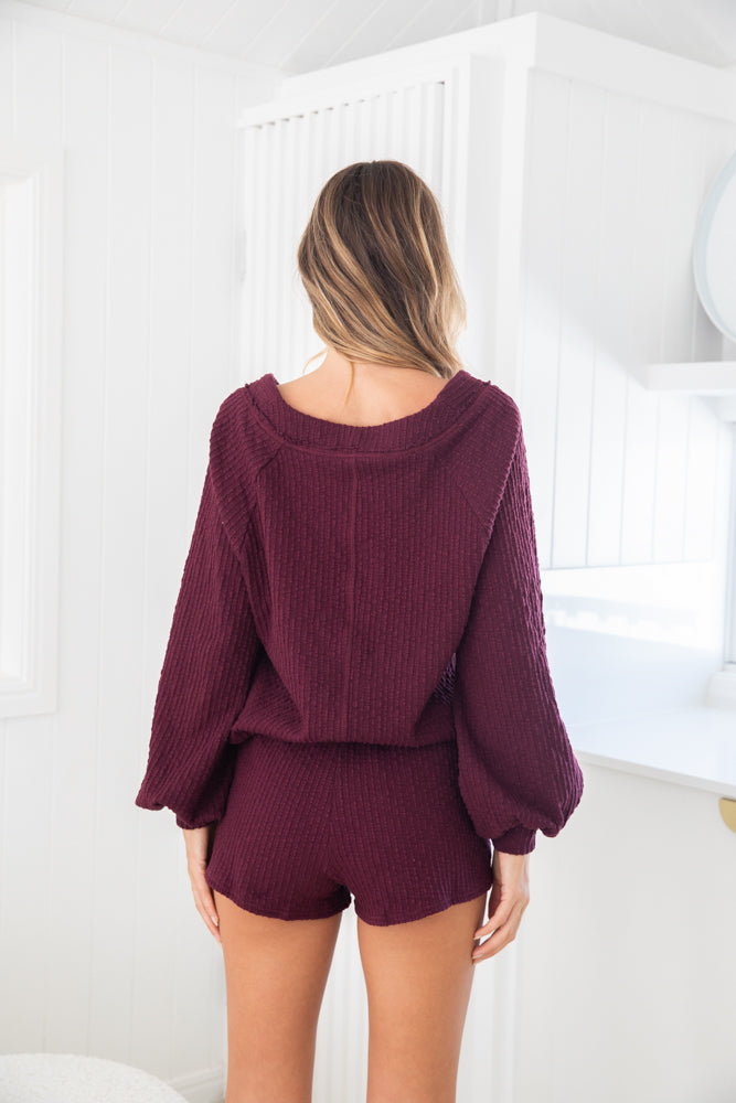 Holland Knit Set - Wine