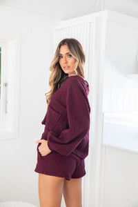 Holland Knit Set - Wine