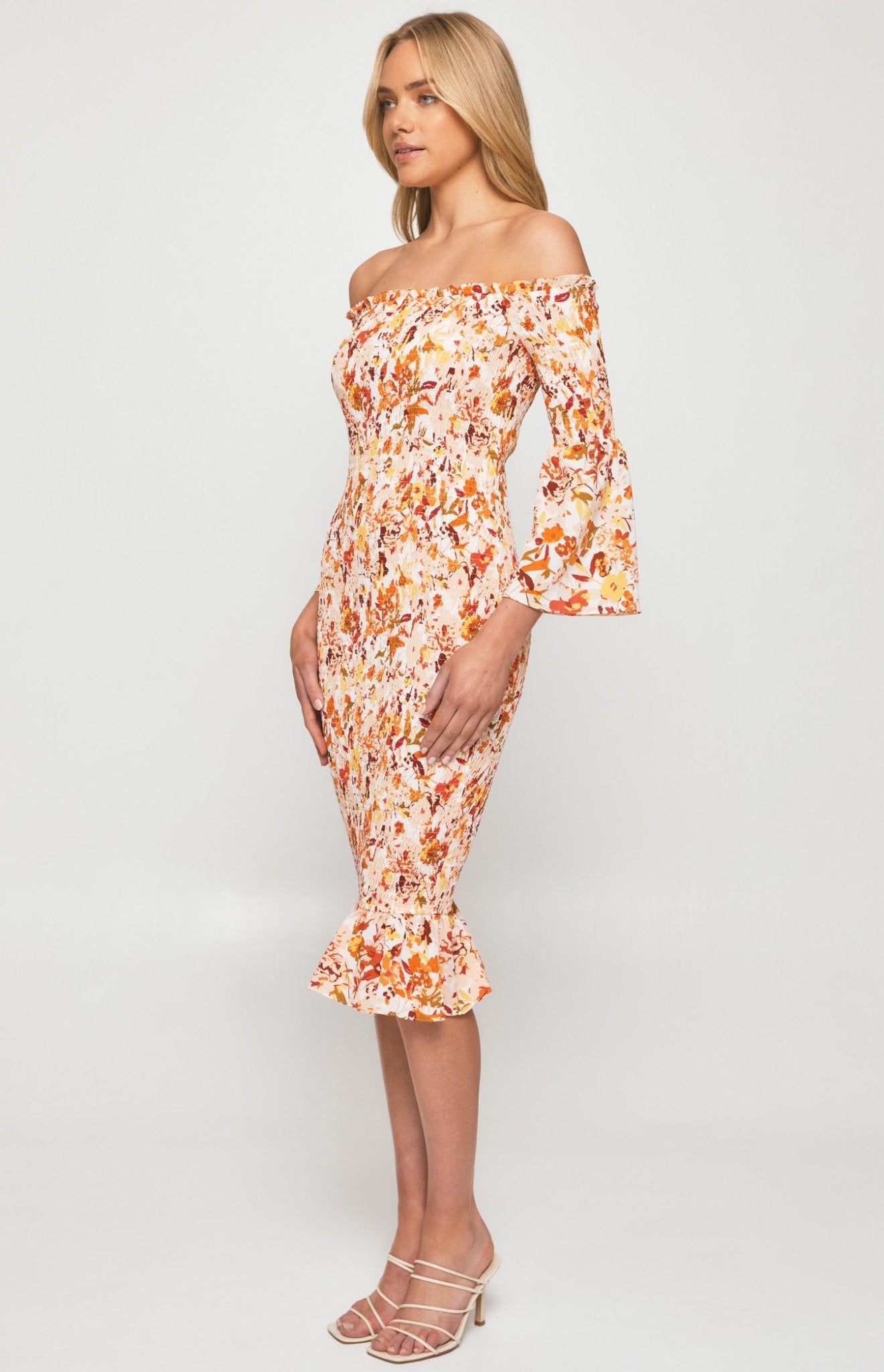 Kamira Midi Dress - Floral - Dresses | Style Struck